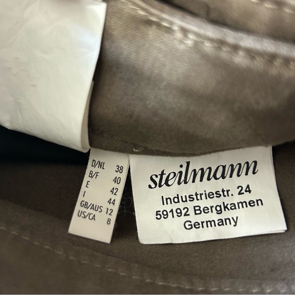NWT Steilmann Betty Slim Brown Pants Jeans Size 8 - Picture 12 of 13